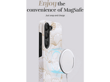 Charger l&#39;image dans la galerie, MIO BY MOBILIZE Cover Magsafe Compatible Samsung A16 4G/5G White Roses (80101)
