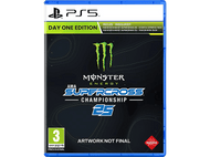 Jaquette de jeu : fond noir, logo vert, texte blanc. Logo PlayStation 5.