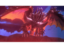 Charger l&#39;image dans la galerie, Une grande créature dragon dans un paysage de feu. L&#39;arrière-plan est un ciel nuageux.
