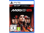 Boîte de jeu MotoGP 25, édition Day One, avec les visages des coureurs.