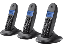 MOTOROLA Téléphone sans fil C1003CB+ DECT Trio - Black