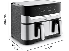 Charger l&#39;image dans la galerie, MOULINEX Airfryer Dual Easy Fry &amp; Grill (EZ905D20)
