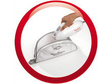 Charger l&#39;image dans la galerie, Une main tenant un mixeur plongeant Moulinex blanc avec un sac blanc ouvert.
