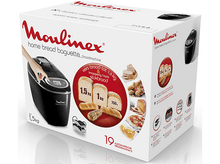 Charger l&#39;image dans la galerie, Une boîte de machine à pain blanche et noire avec une machine à pain et différents pains.
