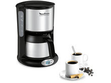 Charger l&#39;image dans la galerie, MOULINEX Percolateur Subito Therm Timer (FT362811/7211003648) Machine à café Noir
