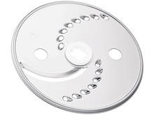Charger l&#39;image dans la galerie, Lame de mixeur circulaire en métal avec trous. Fond blanc.
