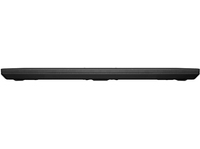 Charger l&#39;image dans la galerie, Un ordinateur portable noir et fin vu de côté, montrant son profil mince.
