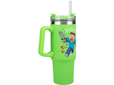 Mug de voyage XL Minecraft 900ml avec paille Vert (PP14600MCF)