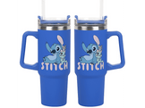 Mug de voyage XL Stitch 900ml avec paille Bleu (PP14794LS)