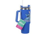 Mug de voyage XL Stitch 900ml avec paille Bleu (PP14794LS)