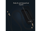 MYSTYLE Body & Wrist (2-Pack) Lanyard Set Universeel Black