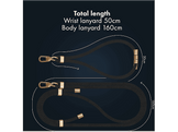 MYSTYLE Body & Wrist (2-Pack) Lanyard Set Universeel Black