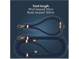 MYSTYLE Body & Wrist (2-Pack) Lanyard Set Universeel Blue