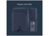 MYSTYLE Porte-carte magnétique compatible MagSafe avec fonction standard Bleu Nuit