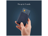 MYSTYLE Porte-carte magnétique compatible MagSafe avec fonction standard Bleu Nuit