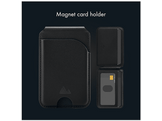 MYSTYLE Porte-carte magnétique compatible MagSafe avec fonction support, étui de téléphone universel noir