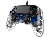 NACON Manette filaire Compacte Lumineuse PS4 Bleu (PS4OFCPADCLBLUE)