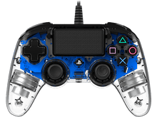 Charger l&#39;image dans la galerie, NACON Manette filaire Compacte Lumineuse PS4 Bleu (PS4OFCPADCLBLUE)
