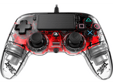 NACON Manette filaire Compacte Lumineuse PS4 Rouge (PS4OFCPADCLRED)