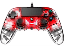 Charger l&#39;image dans la galerie, NACON Manette filaire Compacte Lumineuse PS4 Rouge (PS4OFCPADCLRED)
