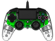 NACON Manette filaire Compacte Lumineuse PS4 Vert (PS4OFCPADCLGREEN)