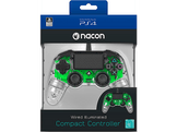 NACON Manette filaire Compacte Lumineuse PS4 Vert (PS4OFCPADCLGREEN)