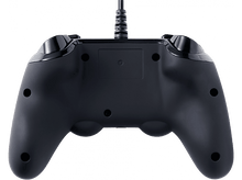 Charger l&#39;image dans la galerie, Vue arrière de la manette noire, avec boutons et cordon.
