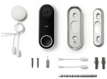 Charger l&#39;image dans la galerie, NEST LABS Sonnette vidéo Smart Nest Hello filaire Noir (8VR1S5-SEU0) Sonnette vidéo Blanc
