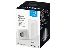 Charger l&#39;image dans la galerie, Boîte blanche et noire avec un répéteur Wi-Fi et le logo Netgear.
