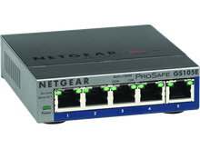 Charger l&#39;image dans la galerie, NETGEAR Switch Prosafe Gigabit Plus Ethernet 5 ports Gris (GS105E-200PES)

