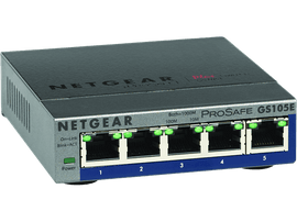NETGEAR Switch Prosafe Gigabit Plus Ethernet 5 ports Gris (GS105E-200PES)