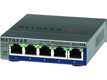 Charger l&#39;image dans la galerie, NETGEAR Switch Prosafe Gigabit Plus Ethernet 5 ports Gris (GS105E-200PES)
