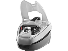 Charger l&#39;image dans la galerie, Aspirateur avec le dessus ouvert. Brosses et accessoires visibles à l&#39;intérieur.
