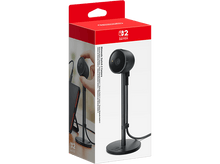 Charger l&#39;image dans la galerie, Une boîte avec une caméra noire sur un support. Elle présente une main tenant un téléphone, un logo Nintendo Switch.
