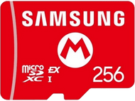 Carte micro SD rouge avec texte blanc: 