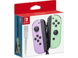 NINTENDO Switch Paire de manettes Joy-Con Mauve pastel / Vert pastel