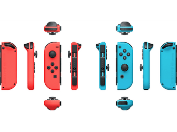 NINTENDO Switch Paire de manettes Joy-Con rouge néon/bleu néon