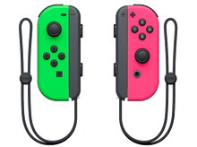 Charger l&#39;image dans la galerie, NINTENDO Switch Paire de manettes Joy-Con vert néon/rose néon
