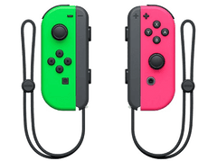 NINTENDO Switch Paire de manettes Joy-Con vert néon/rose néon
