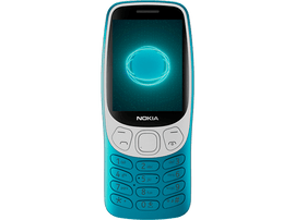 Téléphone Nokia turquoise avec un cercle bleu brillant sur l