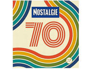 Pochette de l'album Nostalgie 70. Design coloré avec le chiffre '70' et le mot 'Nostalgie'.