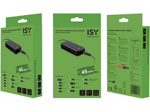 Charger l&#39;image dans la galerie, Trois vues d&#39;une boîte d&#39;adaptateur d&#39;alimentation universel pour ordinateur portable.
