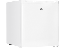 Charger l&#39;image dans la galerie, Mini-réfrigérateur blanc avec le mot &quot;ok.&quot; sur la porte.
