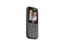 Charger l&#39;image dans la galerie, Un téléphone portable noir affichant une photo d&#39;un couple de personnes âgées sur l&#39;écran.
