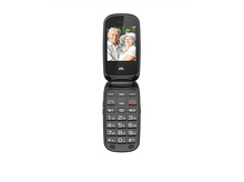 Charger l&#39;image dans la galerie, Téléphone à clapet ouvert, photo d&#39;un couple âgé. Grands boutons et écran.
