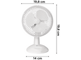 OK. OTF 15223 W - Ventilateur de table