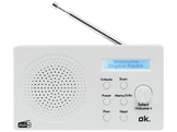 OK. Radio portable Bluetooth DAB+ Blanc (ORD 101 BT-WT-1)