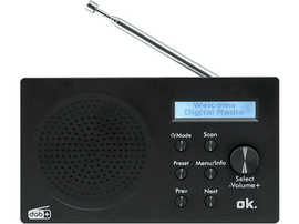 OK. Radio portable Bluetooth DAB+ Noir (ORD 101 BT-B-1)