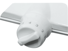 Charger l&#39;image dans la galerie, Cadran blanc avec les chiffres 1 à 5. Un levier blanc pointe vers le chiffre 5.
