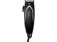 Tondeuse à cheveux ok. noire. Design avec détails argentés et cordon noir.